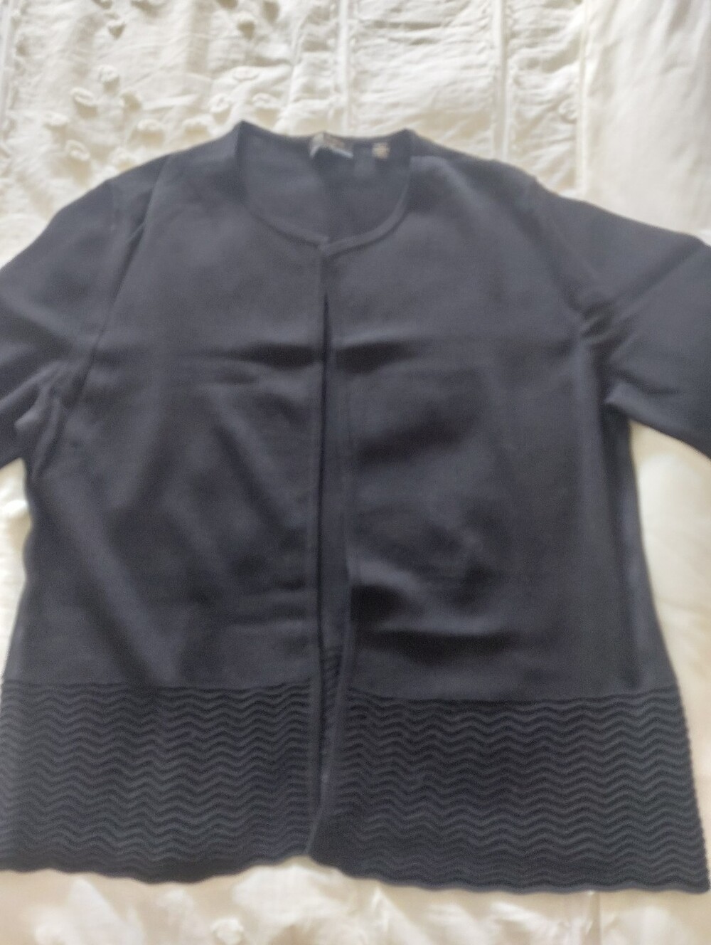 Simple Black Open-Front TED BAKER Cardigan